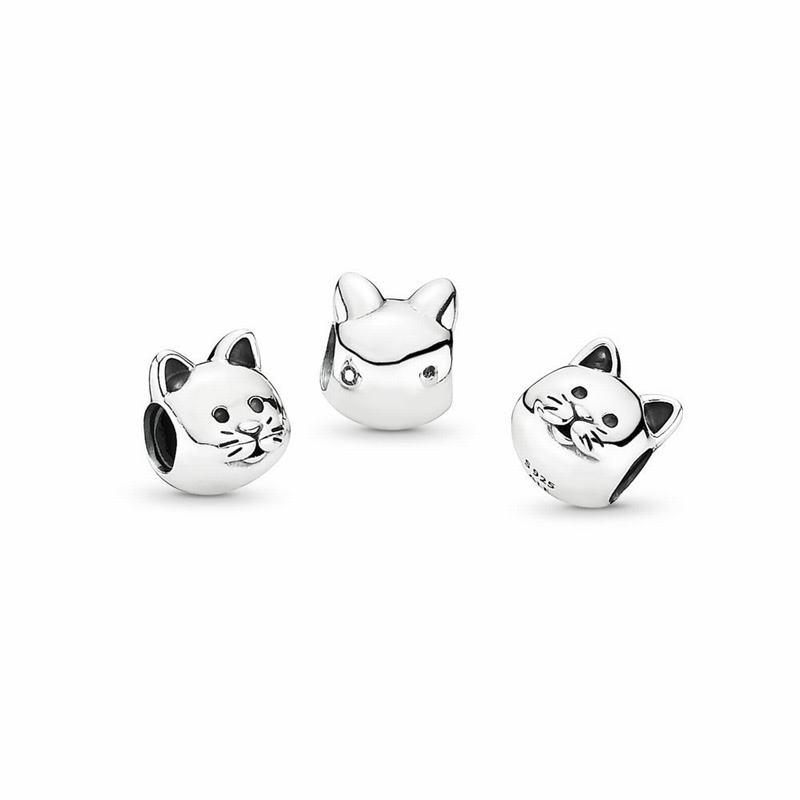 Pandora Curious Cat Charm NZ, Sterling Silver (632879-UJY)